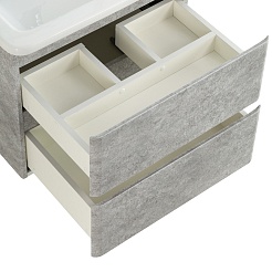 BelBagno Тумба с раковиной Albano-Cer 50 подвесная Cemento Verona Grigio – фотография-7