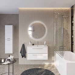 BelBagno Мебель для ванной Eco Cer-N 80 CZR-8095-80 bianco opaco ручки сатин – фотография-2