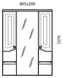 Aqualife Design Мебель для ванной "Честер 80"  – фотография-8