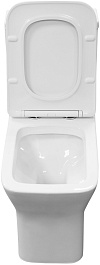 Azario Унитаз-моноблок Vero AZ-8608 безободковый с бачком с сиденьем микролифт белый – фотография-8