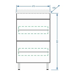 Stella Polare Мебель для ванной Ванесса 50 напольная – фотография-3