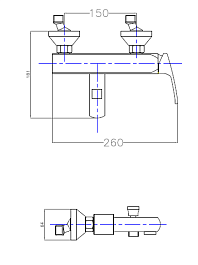 Cezares Смеситель LEGEND-VM-03/24 для ванны и душа – фотография-2