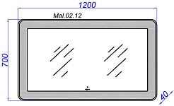 Aqwella Зеркало для ванной Malaga 120 – фотография-5