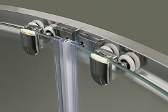 BelBagno Душевой уголок Uno 100/100 UNO-195-R-2-100-P-Cr стекло рифленое – фотография-4