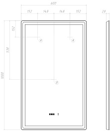Vigo Мебель для ванной Wave 600-0-2 дуб золотой – фотография-25
