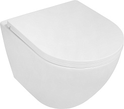 Azario Унитаз подвесной Blanco AZ-9003WT безободковый белый – фотография-1