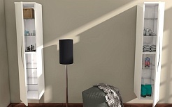 Какса-а Пенал для ванной Редиссон 30 белый – фотография-2