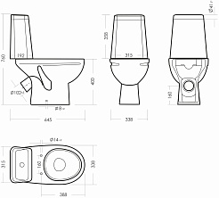 Sanita Унитаз-компакт Марс комфорт – фотография-5