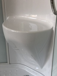 Royal Bath Душевая кабина RB 8120HP7-WC-L (белое/шиншилла стекло) – фотография-4