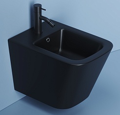 Ceramicanova Подвесное биде Union CN4010MB чёрный матовый – фотография-1