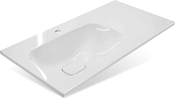 Brevita Мебель для ванной Lumus 90 L с подсветкой серая/дуб галифакс олово – фотография-17