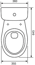 Jika Унитаз-компакт Zeta 2539.6 – фотография-4