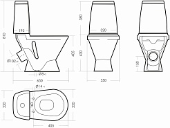 Sanita Унитаз-компакт Кама эконом 434708 – фотография-6