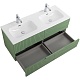Cezares Тумба под раковину Duet-N 120 с 4 ящиками подвесная фисташковый софт – фотография-16