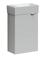 Sancos Тумба с раковиной Mini 35 L белый глянец раковина Element 37/21 L CN5008