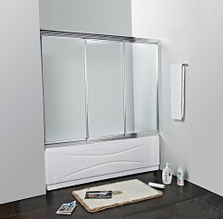 Cezares Шторка на ванну FAMILY-B-V-3-170/140-C-Cr – фотография-2