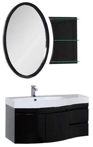 Aquanet Полка для ванной Опера 115 черная – фотография-2