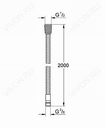 Grohe Душевой шланг "Relexaflex 28158000" – фотография-2