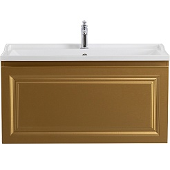 Cezares Тумба под раковину Giubileo 100 подвесная брашированное золото – фотография-2