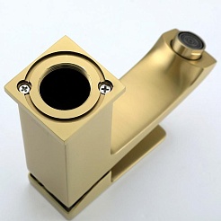 Frap Смеситель для раковины H76 F1076-3 золотой сатин – фотография-4