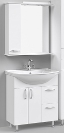 Водолей Мебель для ванной Колумбия 75 L белый – фотография-1