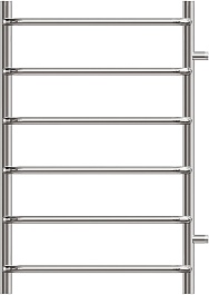 Point Полотенцесушитель водяной П6 500x800 PN08558 хром – фотография-2