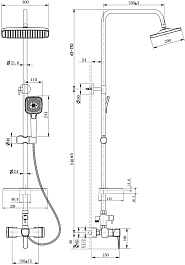Lemark Душевая система Evitta LM0560C хром – фотография-2