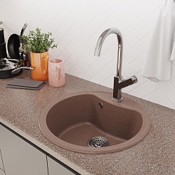 Mixline Мойка кухонная ML-GM09 терракотовая – фотография-4