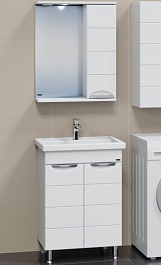 СанТа Мебель для ванной Родос 60 R белая – фотография-1