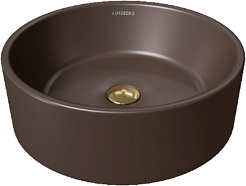 Grossman Раковина накладная Color 41 GR-3013BRM коричневая матовая – фотография-1