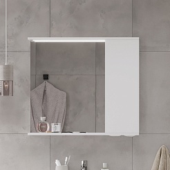 Volna Мебель для ванной Lake 80.2D.1Y R белая – фотография-12