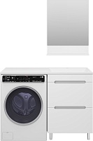 Misty Мебель для ванной Байкал 120 R под стиральную машину белая