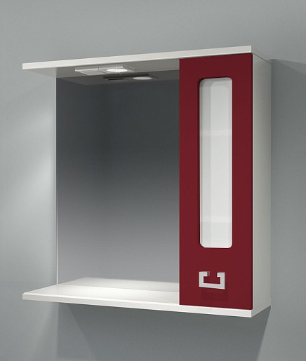 Какса-а Мебель для ванной "Витраж-Цвет 70" R бордо – картинка-3
