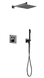 Sancos Душевой комплект Linn SC9022GG вороненая сталь – фотография-1