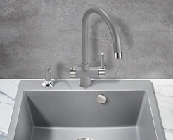 Milacio Смеситель для кухни Ultra MCU.554.GR серый металликсе – фотография-4