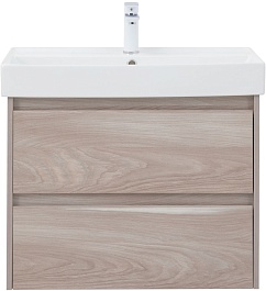 Aquanet Тумба под раковину Nova Lite 75 подвесная орех светлый – фотография-6