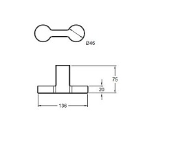 Jacob Delafon Крючок Singulier 15218D-CP двойной – фотография-2