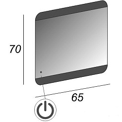 Cezares Зеркало 65/70 45004 – фотография-3