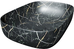 Teymi Раковина накладная Solli 60 Artceramic T50399 черный мрамор – фотография-2
