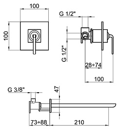 Webert Смеситель для раковины Wolo WO830607564 черный – фотография-2