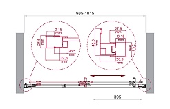 BelBagno Душевая дверь в нишу 100/195 LUCE-BF-1-100-C-Cr – фотография-6