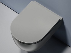 Ceramicanova Подвесной унитаз Modena Rimless CN6063MH антрацит матовый – фотография-6