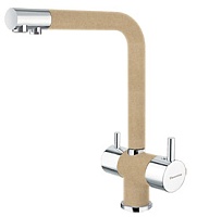 Florentina Смеситель "Арес AV" бежевый для кухонной мойки