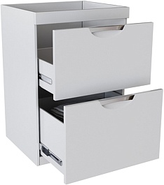 Mixline Тумба под раковину Атлантик 56 белая – фотография-3