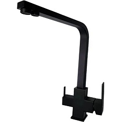 Frap Смеситель для кухни H802-6 F43802-6 черный – фотография-2