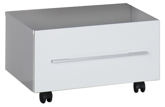 Aquanet Тумба подкатная "Нота 58" белая – фотография-2