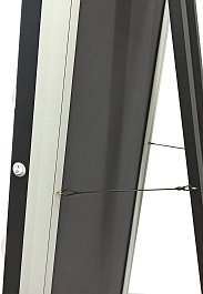 Continent Зеркало гримерное 600x1750 черное – фотография-8