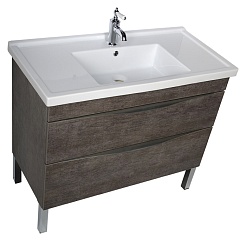 Aquanet Тумба с раковиной "Эвора 100" дуб антик – фотография-8