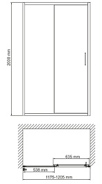 WasserKRAFT Душевая дверь Main 41S05 – фотография-2