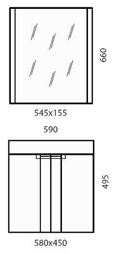  Тумба с раковиной Fresh 60 белая – фотография-2